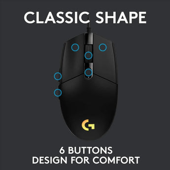 Logitech g102 light sync gaming wired mouse with customizable rgb lighting 6