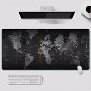 Gaming mouse pad world map