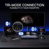 Redragon k673 gb 75% wireless gasket rgb gaming keyboard 3-modes 81 keys pbt