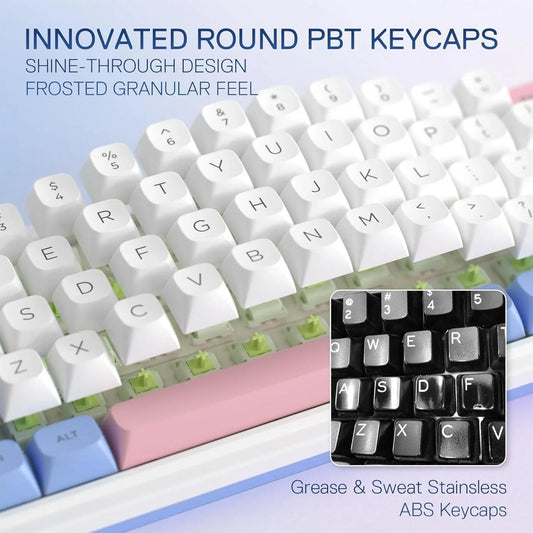 Redragon k709 pro 65% wireless gasket rgb gaming keyboard 68 keys hot-swap