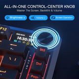 Redragon k724 pro wireless gasket gaming keyboard w/hype screen & knob 81-key