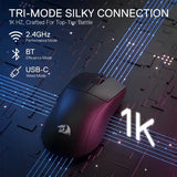 Redragon k1ng m916 lit 1k hz 3-mode wireless gaming mouse mice & trackballs