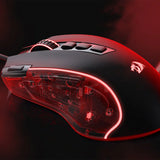 Redragon m612 predator rgb optical gaming mouse keyboard & mouse wrist rests