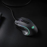 Redragon m612 predator rgb optical gaming mouse keyboard & mouse wrist rests