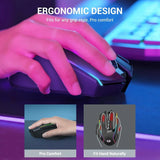 Redragon m915wl wireless gaming mouse ergonomic mouse 16000 dpi with rapid