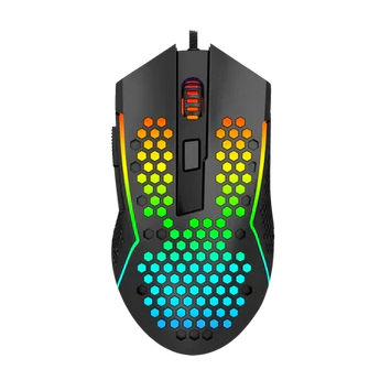 Redragon m987-k lightweight 55g honeycomb gaming mouse rgb 12000 dpi