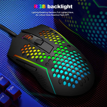 Redragon m987p-k reaping elite lightweight rgb gaming mouse