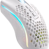 Redragon mouse gamer storm pro m808w-ks white wireless honeycomb shape wireless
