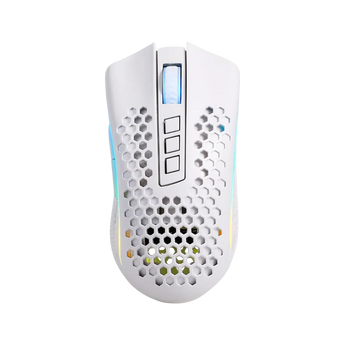 Redragon mouse gamer storm pro m808w-ks white wireless honeycomb shape wireless