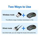 Redragon storm pro m808-ks rgb usb 2.4g wireless gaming mouse