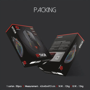 Thor x9 macro rgb gaming mouse