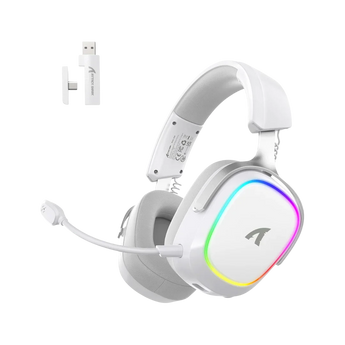 Attack shark g800 wireless rgb gaming headset:7.1 surround sound-50mm