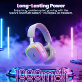 Attack shark g800 wireless rgb gaming headset:7.1 surround sound-50mm