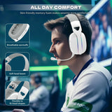 Attack shark l90 ultra-light wireless headset,rgb,foldable,triple-