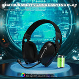 Attack shark l90 ultra-light wireless headset,rgb,foldable,triple-