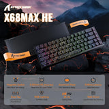 Attack shark x68max he wired rapid trigger mechanical creamy tkl rgb gaming