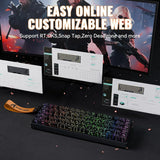 Attack shark x68max he wired rapid trigger mechanical creamy tkl rgb gaming