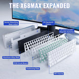 Attack shark x68max he wired rapid trigger mechanical creamy tkl rgb gaming