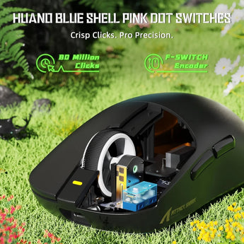 Attack shark x8 se wireless gaming mouse,55g ultra-lightweight wired/bt/2.4ghz