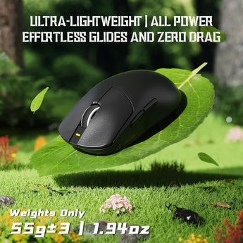 Attack shark x8 se wireless gaming mouse,55g ultra-lightweight wired/bt/2.4ghz
