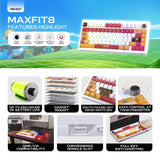 Fantech mk921 maxfit8 qmk mechanical keyboard luffy keyboards