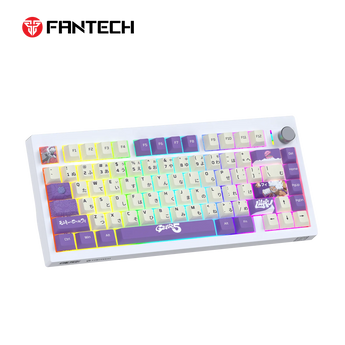 Fantech mk921 maxfit8 qmk mechanical keyboard pink keyboards