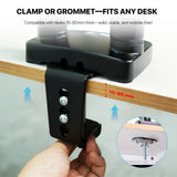Fantech workstation mbd1 dual-arm monitor mount 90 degree for 13’’ to 32’’
