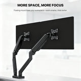 Fantech workstation mbd1 dual-arm monitor mount 90 degree for 13’’ to 32’’