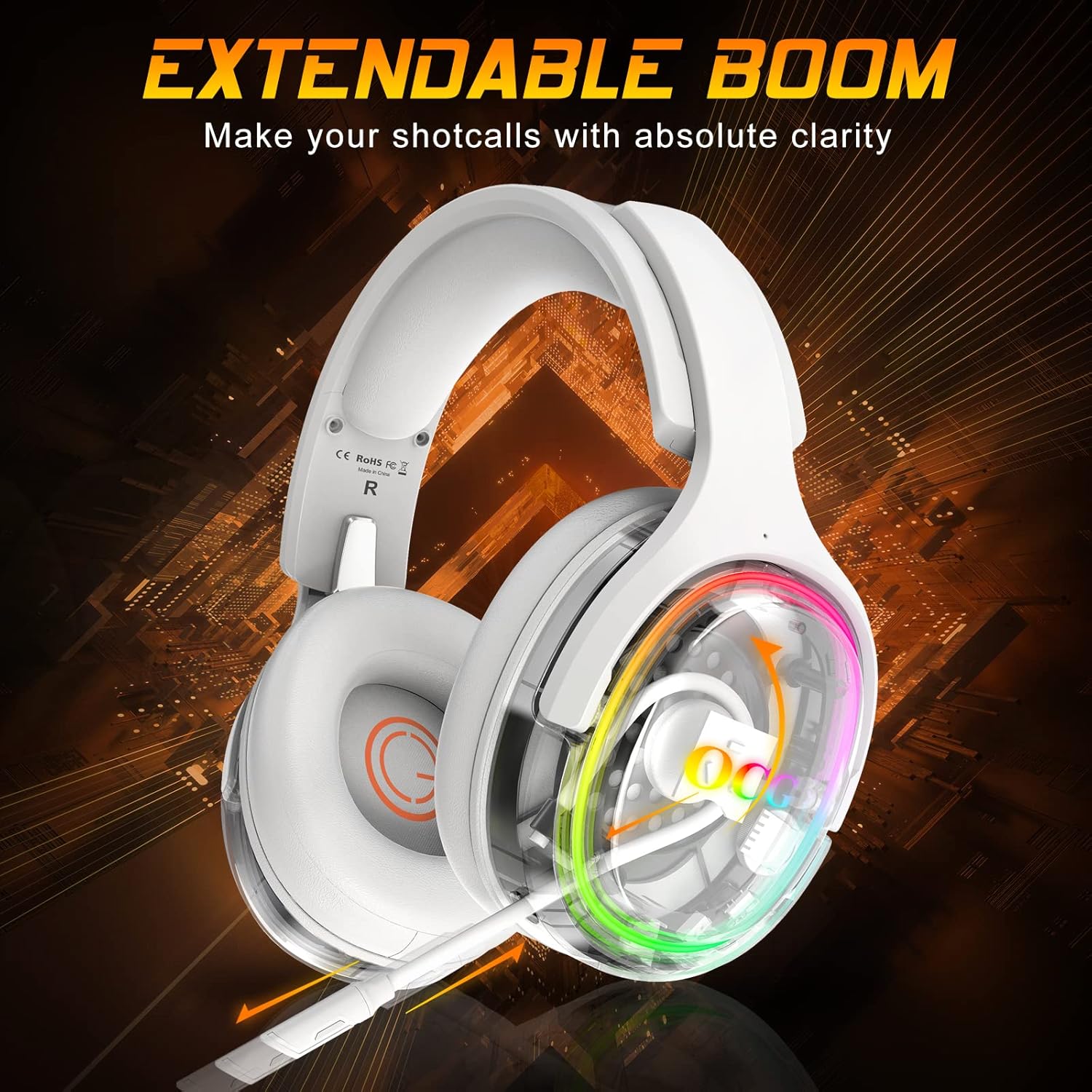 Ocg gaming headset dual wireless lossless 2.4g bluetooth gaming headphones