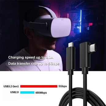 Usb c to usb c cable compatible for oculus