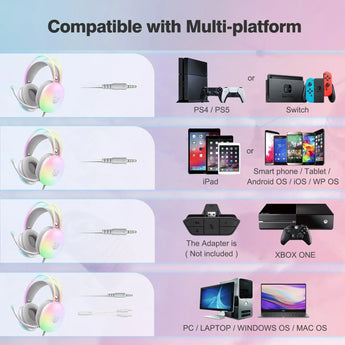 Onikuma x25 rgb gaming headset headsets