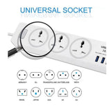 Gjby gc-05 universal smart socket power strip with 3 usb ports