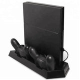 Dobe tp4-023b for ps4 slim console vertical stand with cooling fan