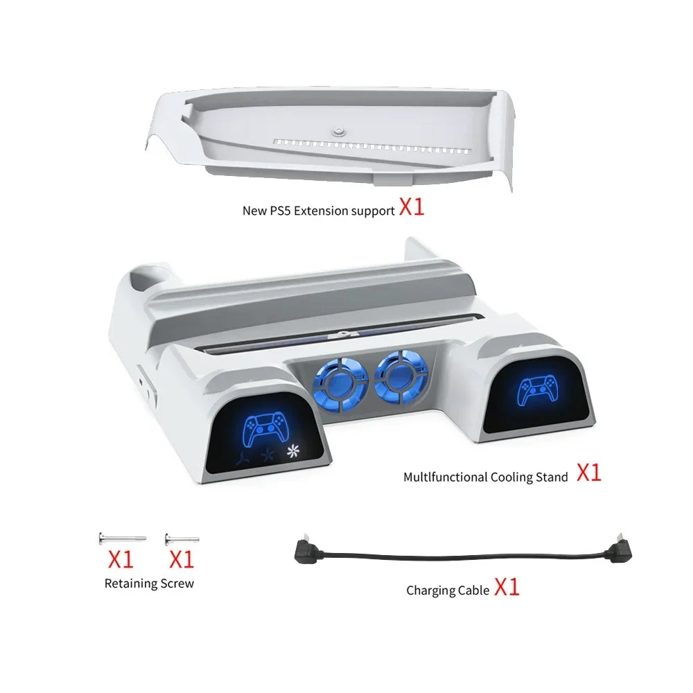 Dobe for ps5 slim host multifunctional heat dissipation base for p5 game