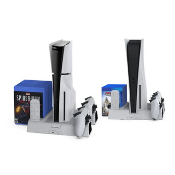 Dobe for ps5 slim host multifunctional heat dissipation base for p5 game