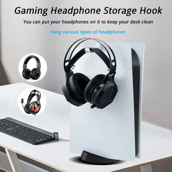 Dobe headset storage set with game disc rack for ps5 (tp5-2509)