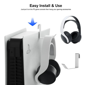 Ys-p5181 for ps5 host wall hanger base charging stand bracket for wall storage