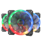 Redragon GC F008 Computer Case 120mm PC Cooling Fan RGB LED Quiet High Airflow