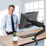 Redragon GMK914 Single Monitor Mount Stand Gas Spring Adjustable Arms with VESA