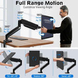 Redragon GMK914 Single Monitor Mount Stand Gas Spring Adjustable Arms with VESA