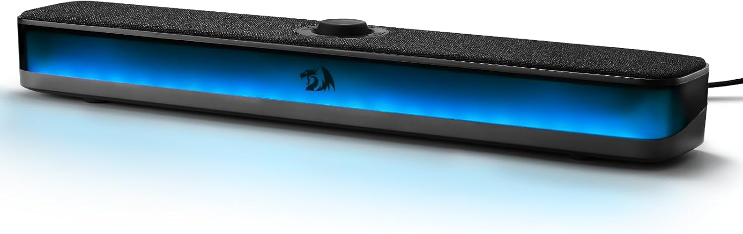 Redragon GS515 RGB Desktop Soundbar 2.0 Channel Stereo Computer Speakers