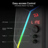 Redragon gs520 pro computer gaming speakers with subwoofer 2.1 channel rgb