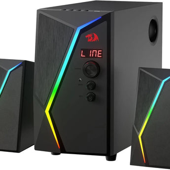 Redragon gs520 pro computer gaming speakers with subwoofer 2.1 channel rgb