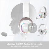 Redragon H510 ZEUS X RGB White Wired Gaming Headset Headset 3.5