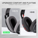 Redragon H878 3 Mode Wireless Blue Lighting Gaming Headset Lightweight 7.1