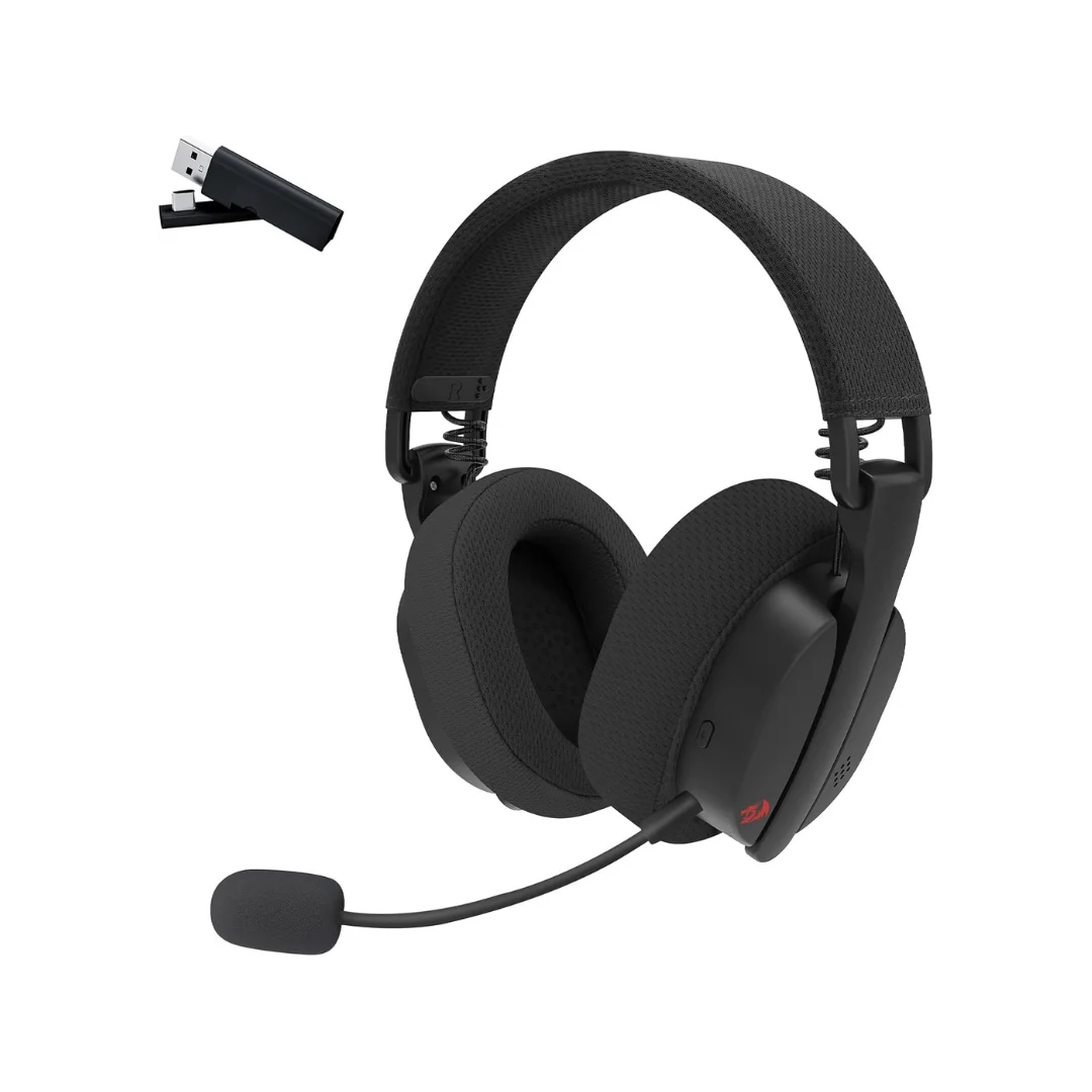 Redragon H888 Wireless Gaming Headset with 7.1 Surround Sound Free