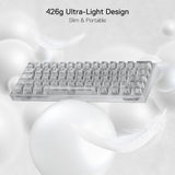 Redragon K617 CT 60% Wired RGB Gaming Keyboard 61 Keys Compact Full Transparent