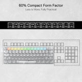 Redragon K617 CT 60% Wired RGB Gaming Keyboard 61 Keys Compact Full Transparent