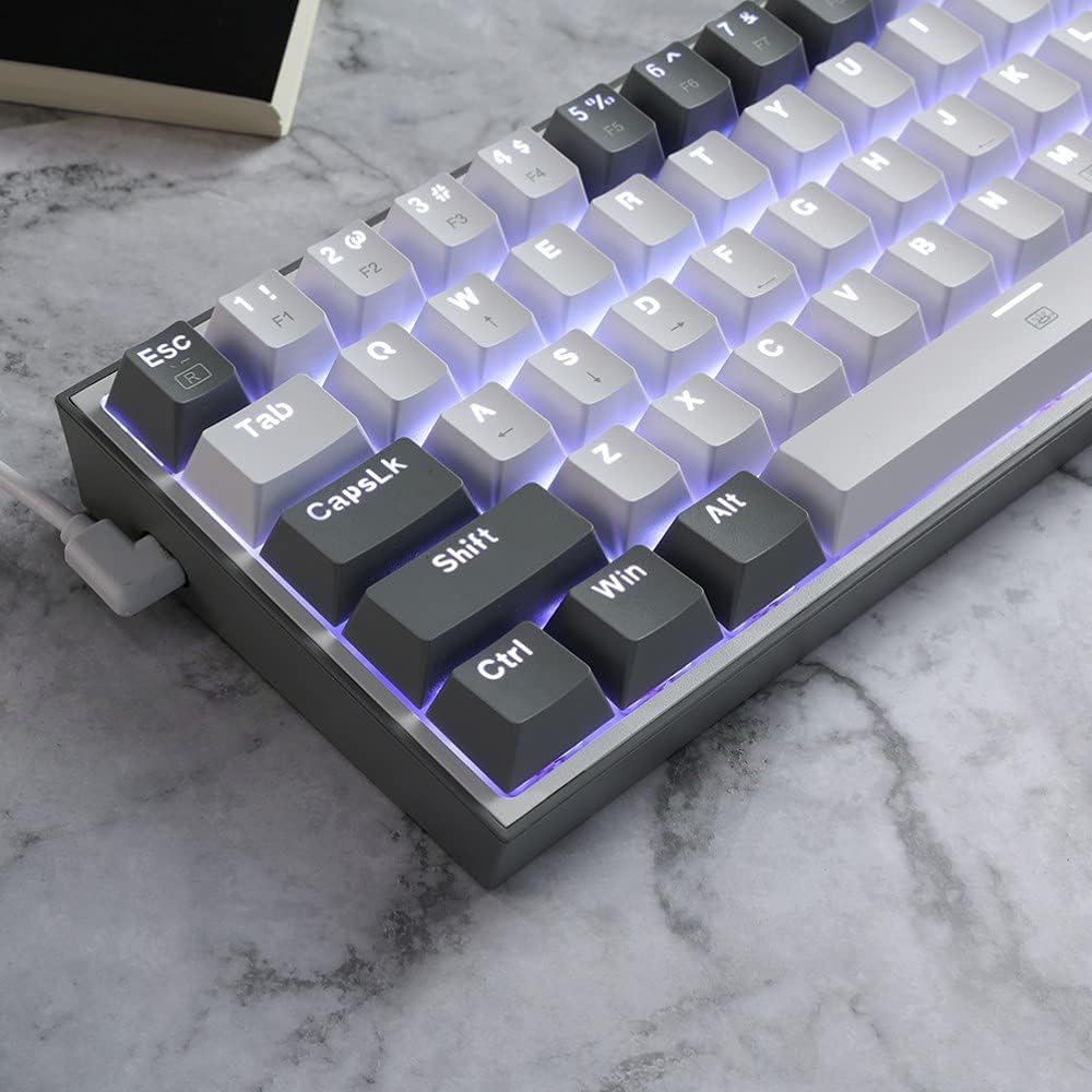 Redragon K617 Fizz 60% Wired RGB Gaming Keyboard 61 Keys Hot Swap Compact