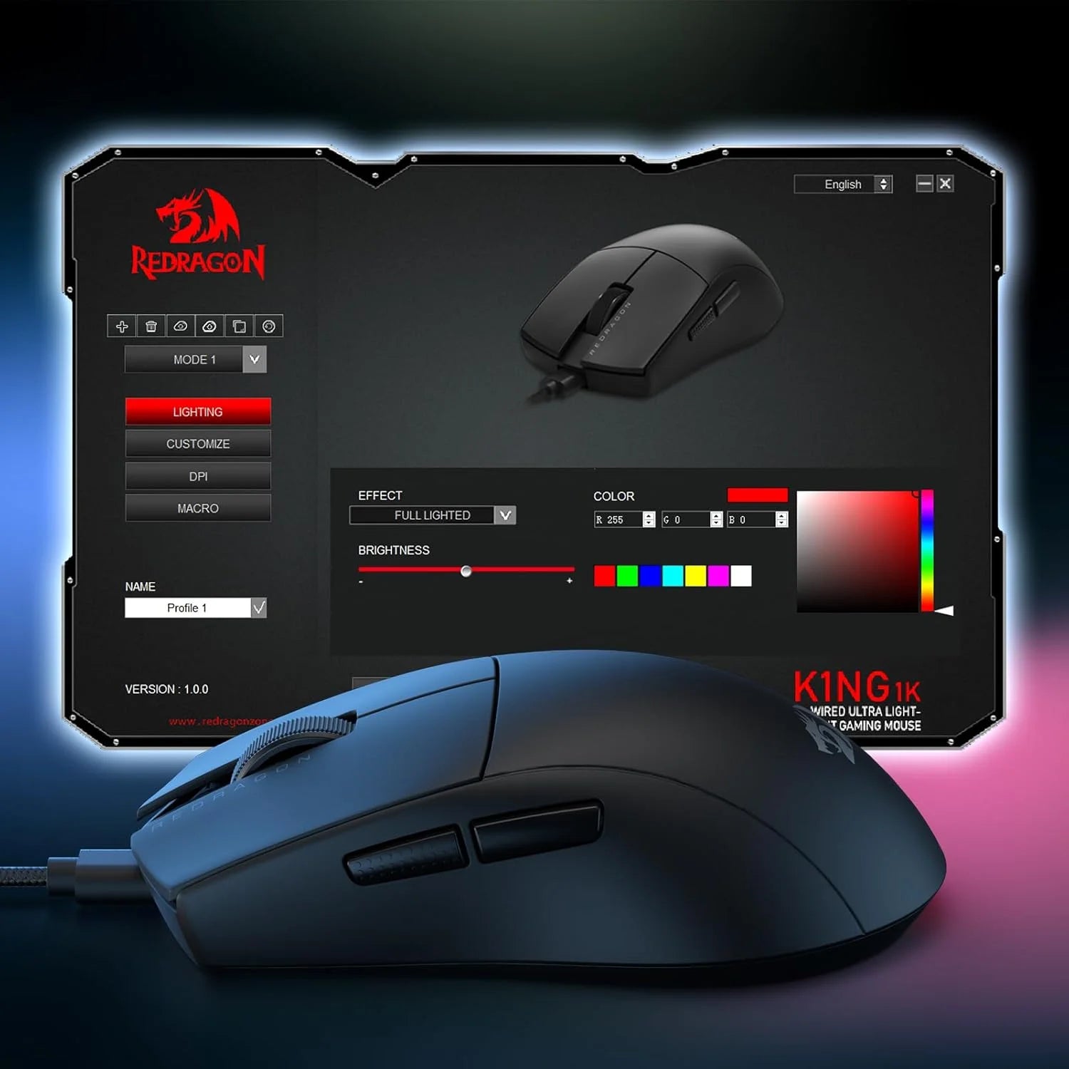 Redragon m724 wired gaming mouse
